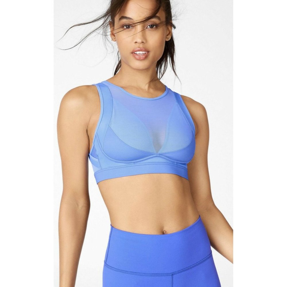 Fabletics Blare Sports Bra L XL high Impact Mesh B